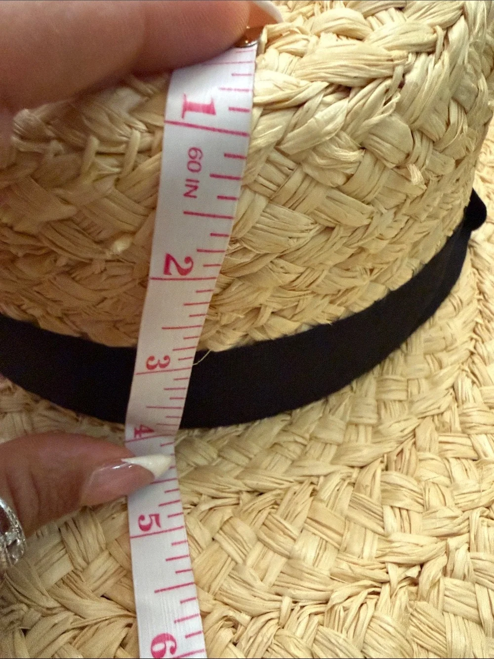 Vintage Straw Sun Hat with Black Band - Women Accessories
